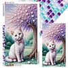 (40*70cm)DIY Full Round Drill Diamond Painting-Cat