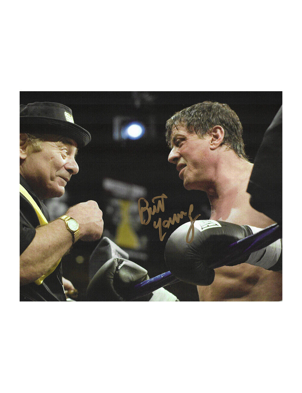 10x8 Rocky Print Signed By Burt Young 100% + COA