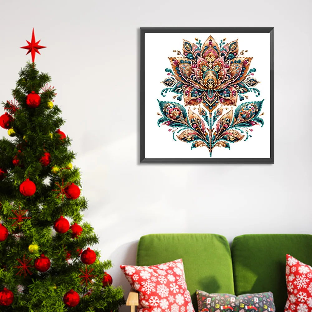 Diamond Painting - Partial Special Shaped Drill - Gorgeous Flower(Canvas|30*30cm)