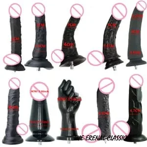 pornhint Pornhint Fredorch Sex Attachments Big Black for Vac-u-lock Dildo Attachments for Premium