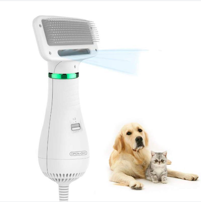 2 in 1 Pet Hair Dryer Grooming Comb Soft Hot Air