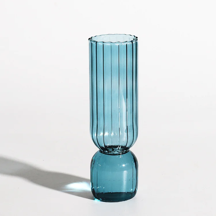 Morandi Colored Upside Down Glass Vase | AvasHome