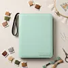 Embroidery Floss Organizer 50 Clear 9-Pocket Pages Waterproof Zip Trading Card Binder Holds 200+ Thread for Embroidery & Craft Supplies