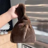 Luxury Designer Bag Clutch Real Mink Fur Women Handbags Women's Bags Plush Soft Shopper Purses Crossbody Bags For Women Handbag