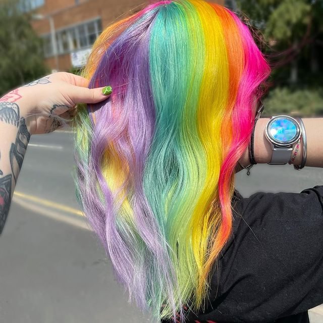 US Mall Lifes® | ( 🔥HOT) RAINBOW076 COLORS WIGB WAVE WIG 100%  High-Density HAIR US Mall Lifes