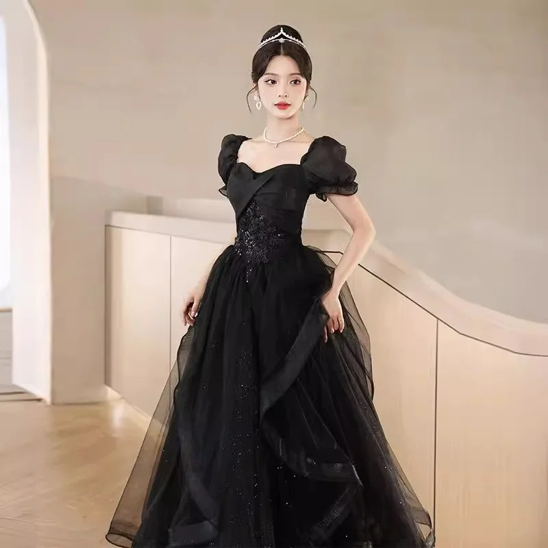Nigikala Evening Dress Dress 2025 New Banquet Temperament Long-Term Luxury Minit Dinner Hosts Walk Show Evening Dress