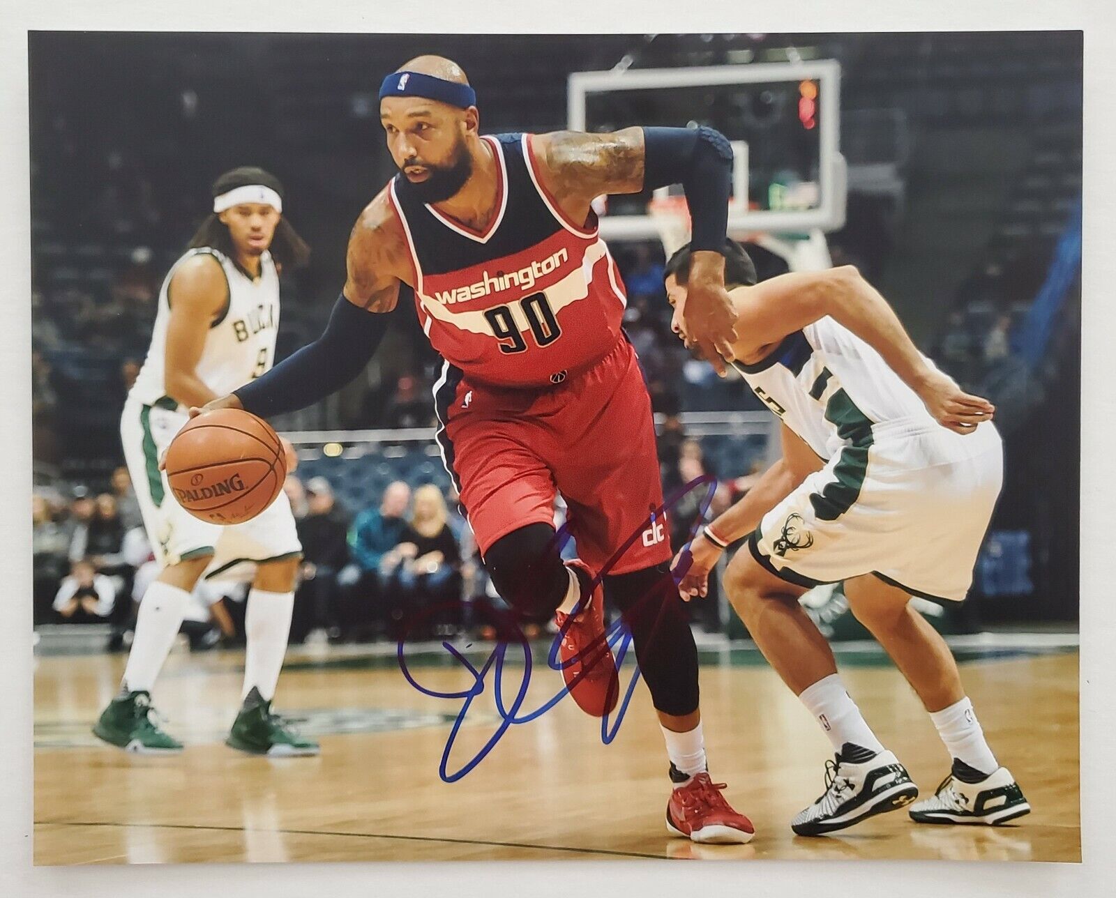 Drew Gooden Signed 8x10 Photo Poster painting Washington Wizards NBA RAD