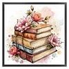 Flowers And Books-11CT Stamped Cross Stitch 40*40cm/15.75*15.75in