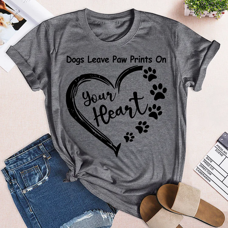 Dogs Leave Paw On Your Heart T-Shirt-03337#537777