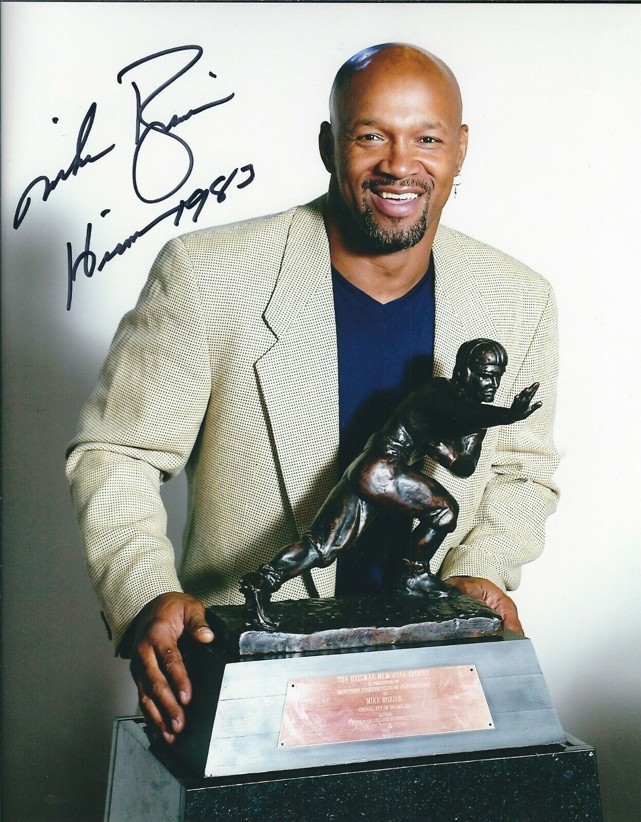 Signed 8x10 MIKE ROZIER University of Nebraska Autographed Photo Poster painting - w/COA