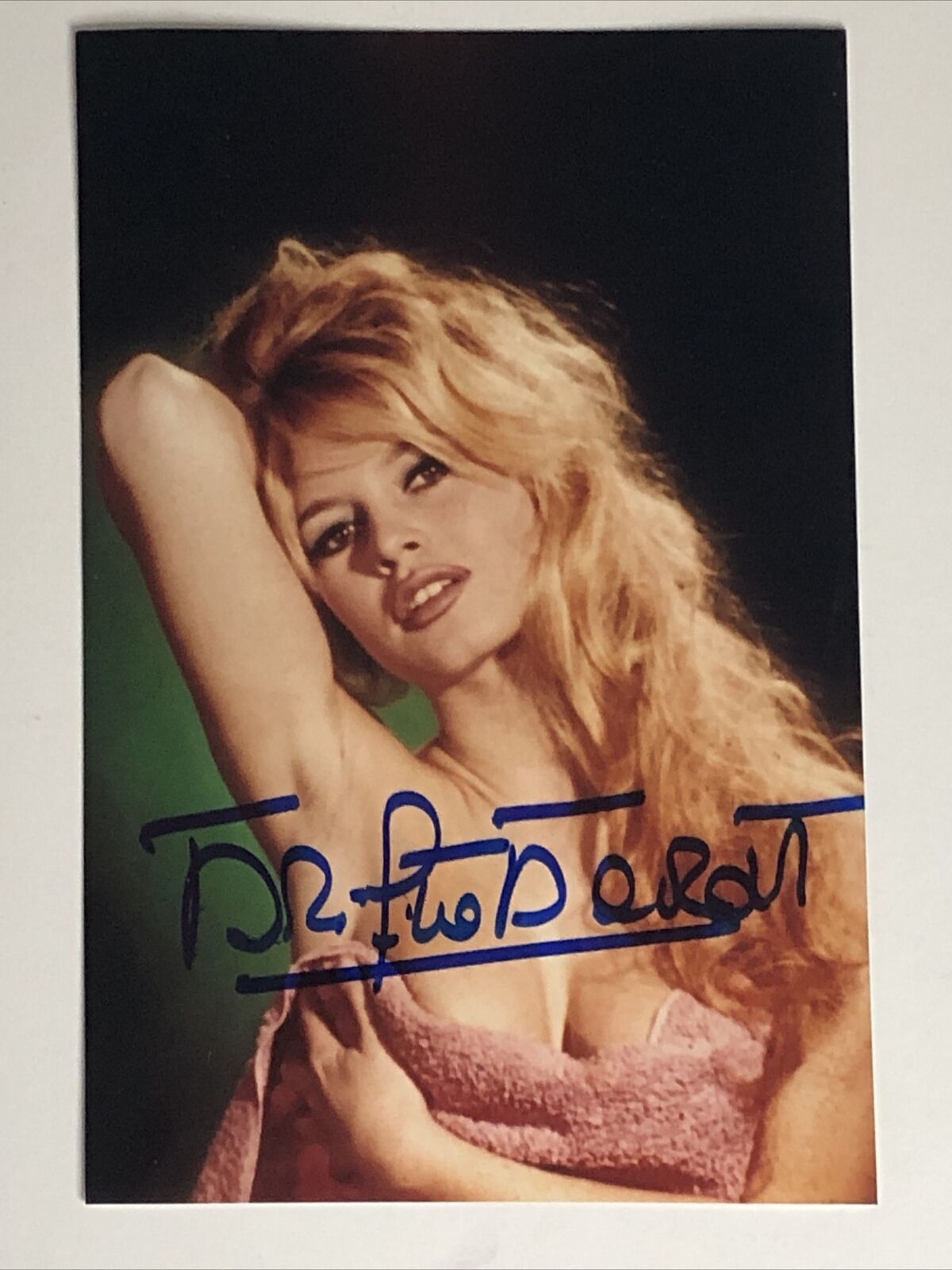 Brigette Bardot Autographed Photo Poster painting