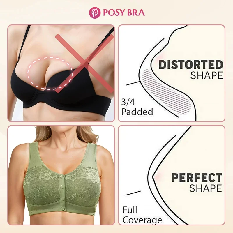 Posy Bra - 80% OFF - Magic Comfort Front Closure Shaping Bra for Seniors