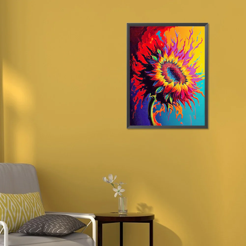 Full Round Diamond Painting 30*40cm - Swaying Sunflowers