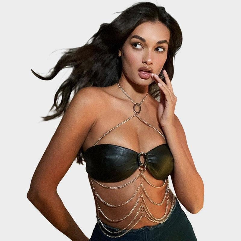 Wildly You Chain Halter Top