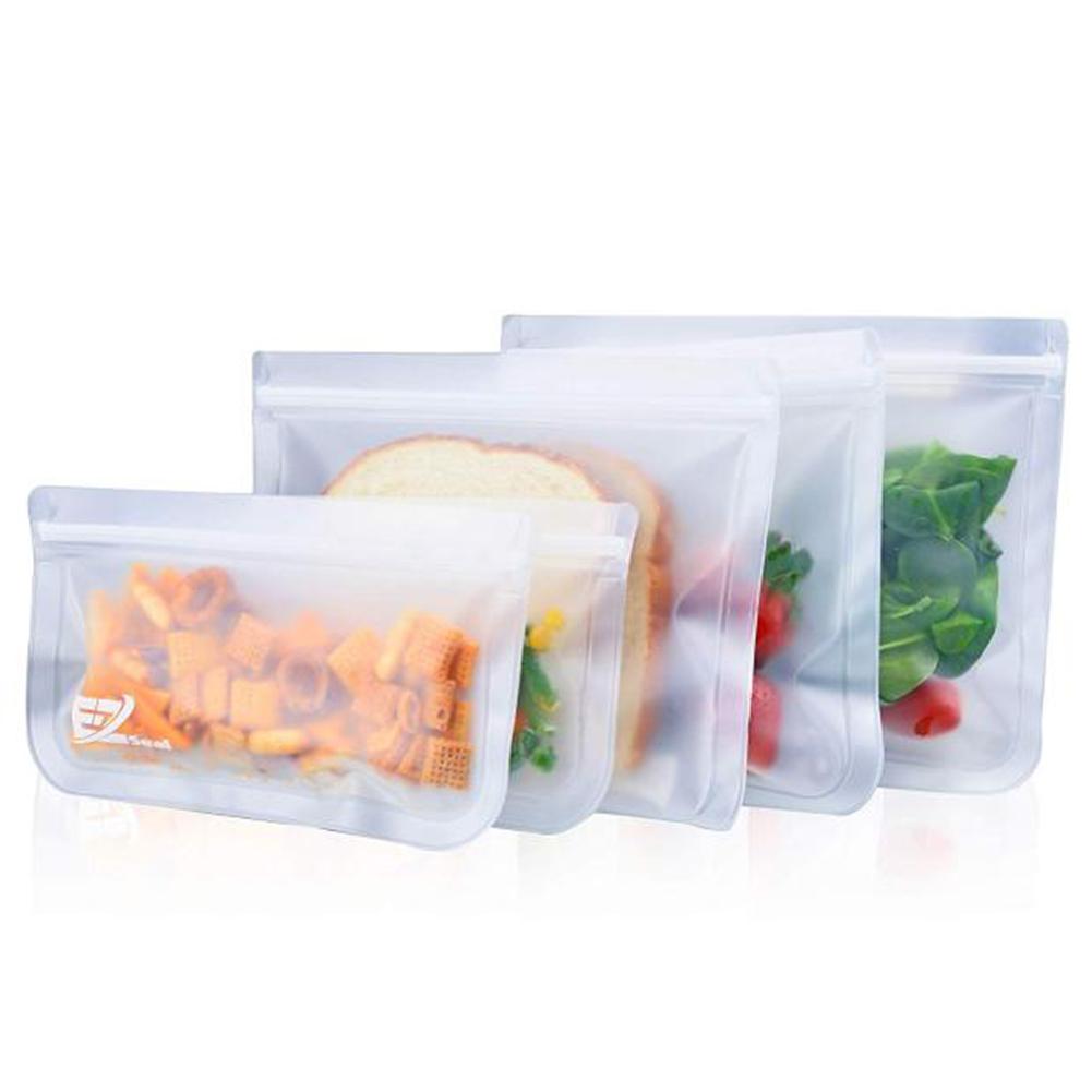 

5Pcs Reusable Food Sealed Bag Leakproof Kitchen Snacks Storage Container, 501 Original