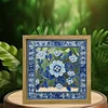 Framed DIY Special Shape Double sided Print Clear Framed Diamond Painting Kit(23x23cm)
