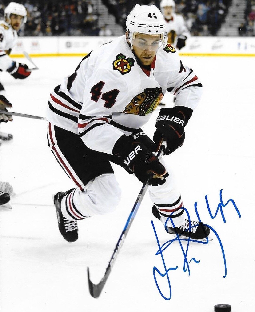 Jan Rutta signed Chicago Blackhawks 8x10 Photo Poster painting autographed Hawks