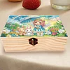 5D DIY Diamond Painting Handmade Wood Storage Box Crystal Storage Case (Rabbit)