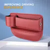Car Seat  Organizer Leather Side Storage Box Car Seat Side Drink Phone Holder