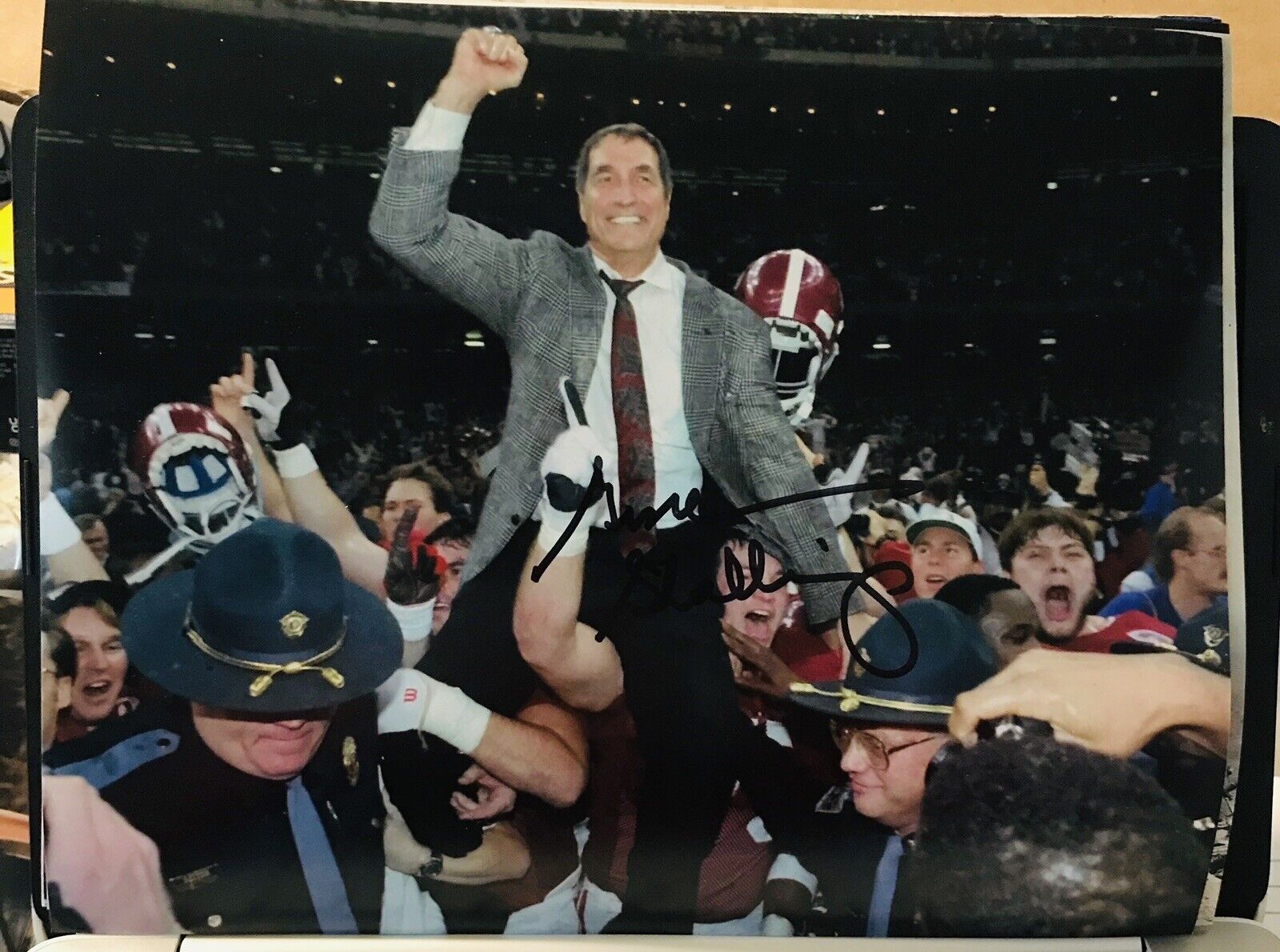 Gene Stallings autographed signed 8x10 Photo Poster painting Beckett BAS COA Alabama Texas A&M D