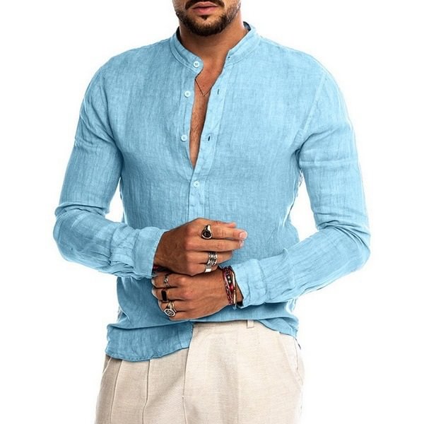 Men's Linen Shirt-inspireuse