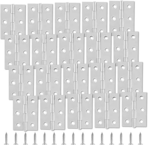 pornhint Pornhint 20Pcs 3 Inch Butt Hinges, Stainless Steel Cabinet Hinges, Small Door Hinges NEW New