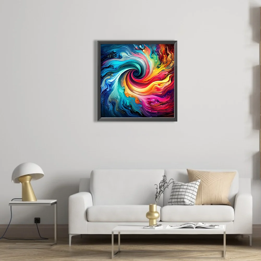 Partial AB Diamond Painting - Full Square Drill - Swirl(Canvas|50*50cm)