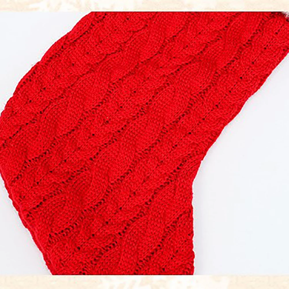 Christmas Accessories Set Thick Wool Knitted Christmas Socks