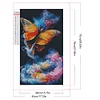>SALE<5D DIY Full Round Drill Partial AB Diamond Painting Misty Butterfly Decor45x75cm
