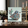 uk.everydayedeals DIY Pearl Painting With Frame - Handmade Self-Adhesive Pearls - Bird(30*30cm)