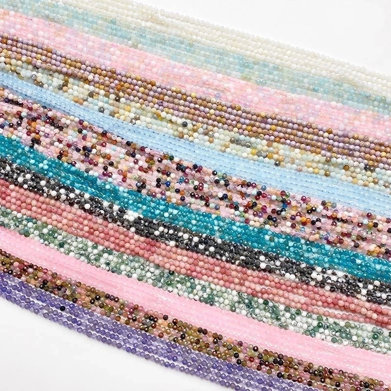 20 PCS/Package Diameter 3mm Hole Under 1mm Natural Stone Round Beads