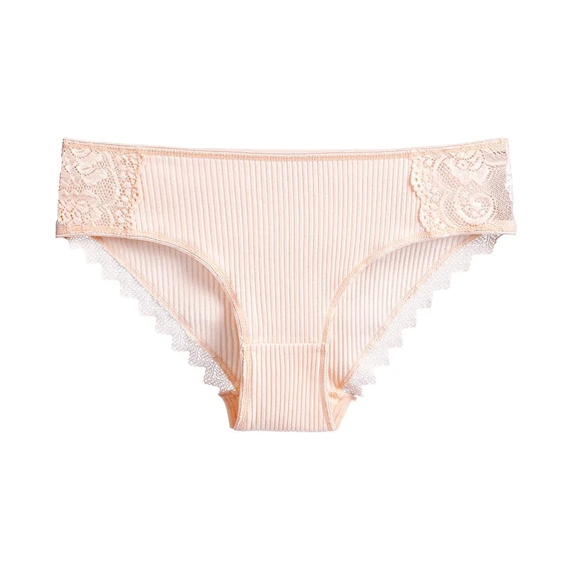 1 Pcs Woman Underwear Lace Cotton Briefs Female High Quality Soft Breathable Panties Underwear For Woman Briefs New BANNIROU