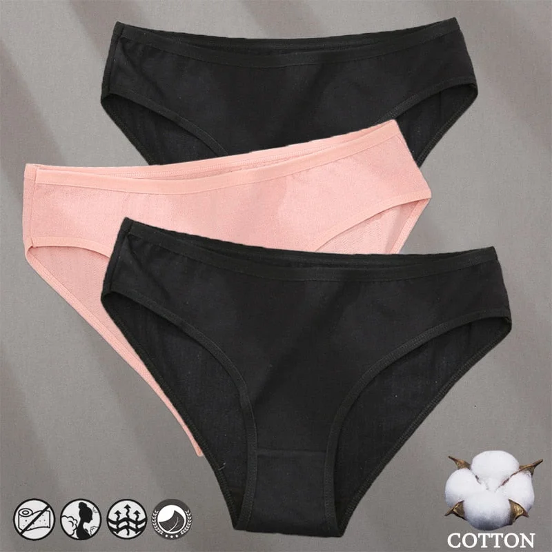 Cotton Panties Jacquard Design Pattern Women Panties Underwear Sexy Female Lingerie Briefs Solid Color Intimate Pantys for Woman