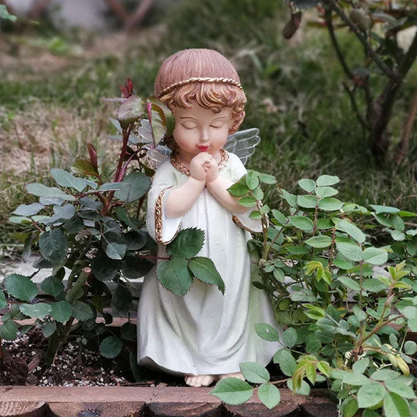 GLVEE Resin Angel Doll Garden Ornament
