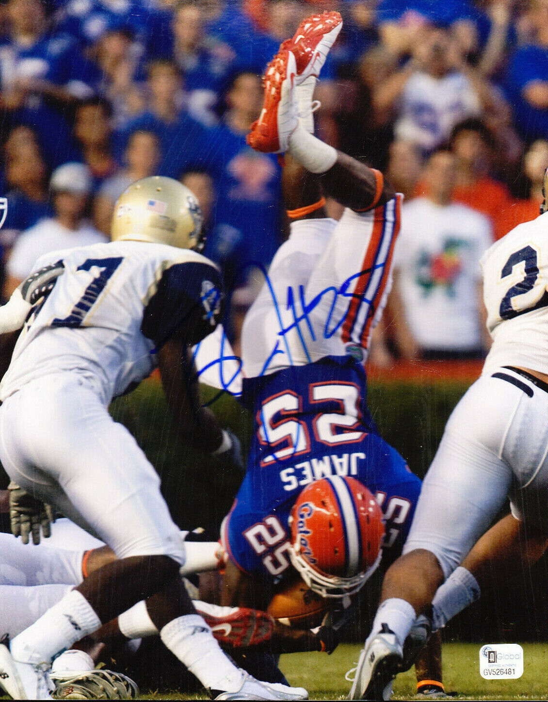 BRANDON JAMES AUTOGRAPH SIGNED 8X10 Photo Poster painting COA florida gators NCAA