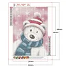 Diamond Painting DIY Winter cartoon Polar bear Full Round Drill Rhinestone