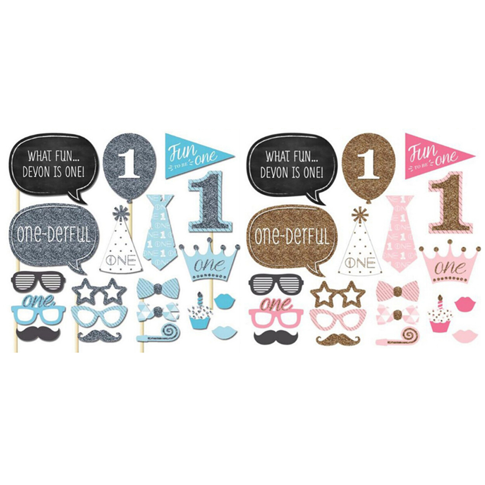 

Halloween 20pcs Party Papercard Photo Prop DIY Bath Booth Glasses Face Cover, Girl, 501 Original