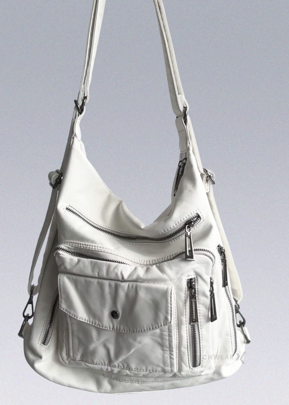 2-in-1White Tote Bag Techwear - X techwear-x