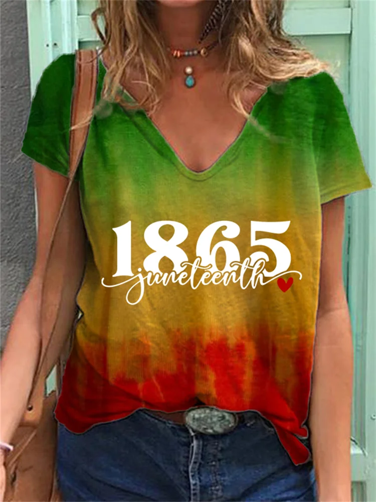 Juneteenth 1865 Tie Dye T Shirt