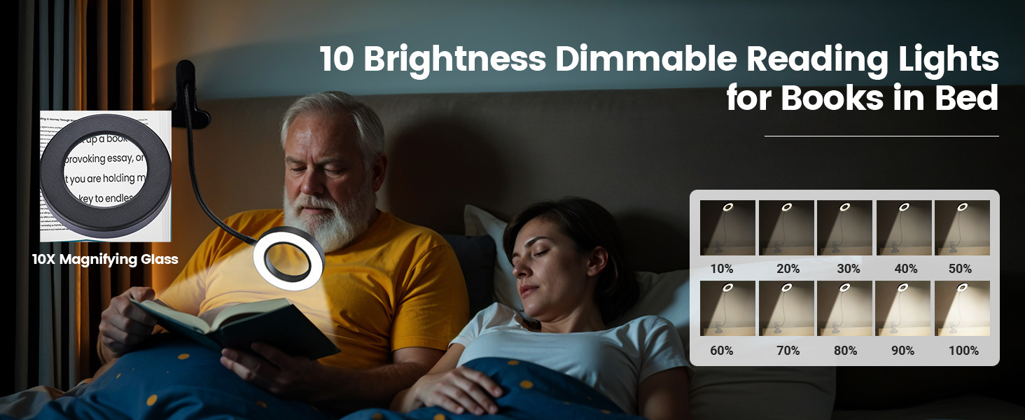 Likron Watches Likron USB Powered LED Magnifying Lamp with Clamp