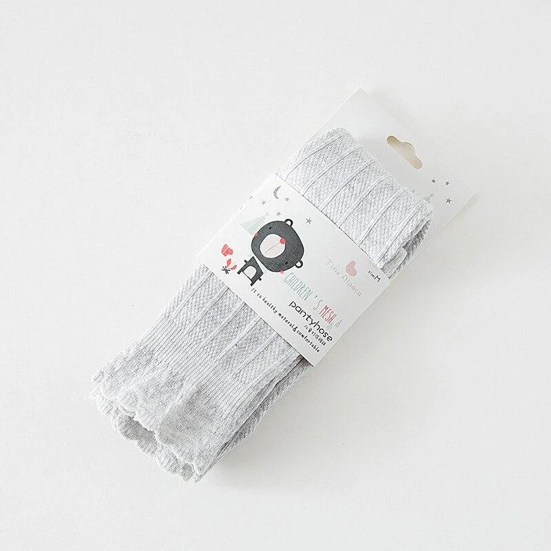 YWHUANSEN Double Needle Patchwork Cotton Leggings for Girls Spring Autumn Leggings for Children Fashionable Legging Infantil