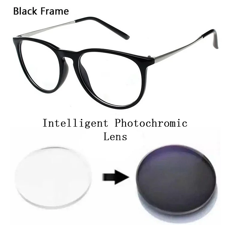 Women Photochromic Myopia Prescription Glasses Men Electroplate Legs Nearsighted Sunglasses Shortsight Spectacles Driving Travel