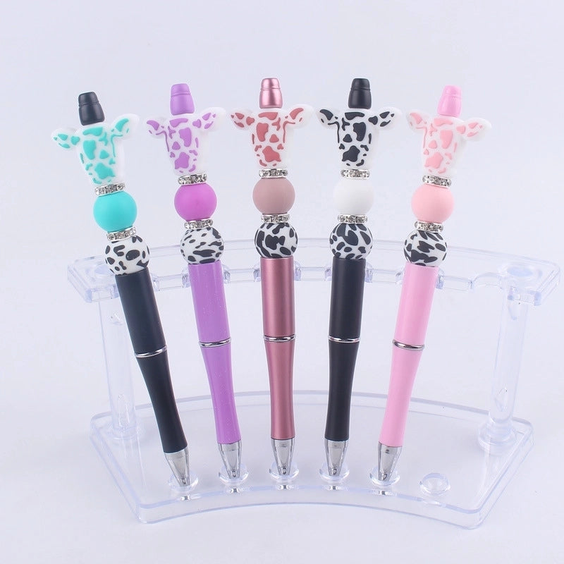 1 Piece Cow Pattern Class Learning Daily Plastic Cartoon Style Cute Gel Pen