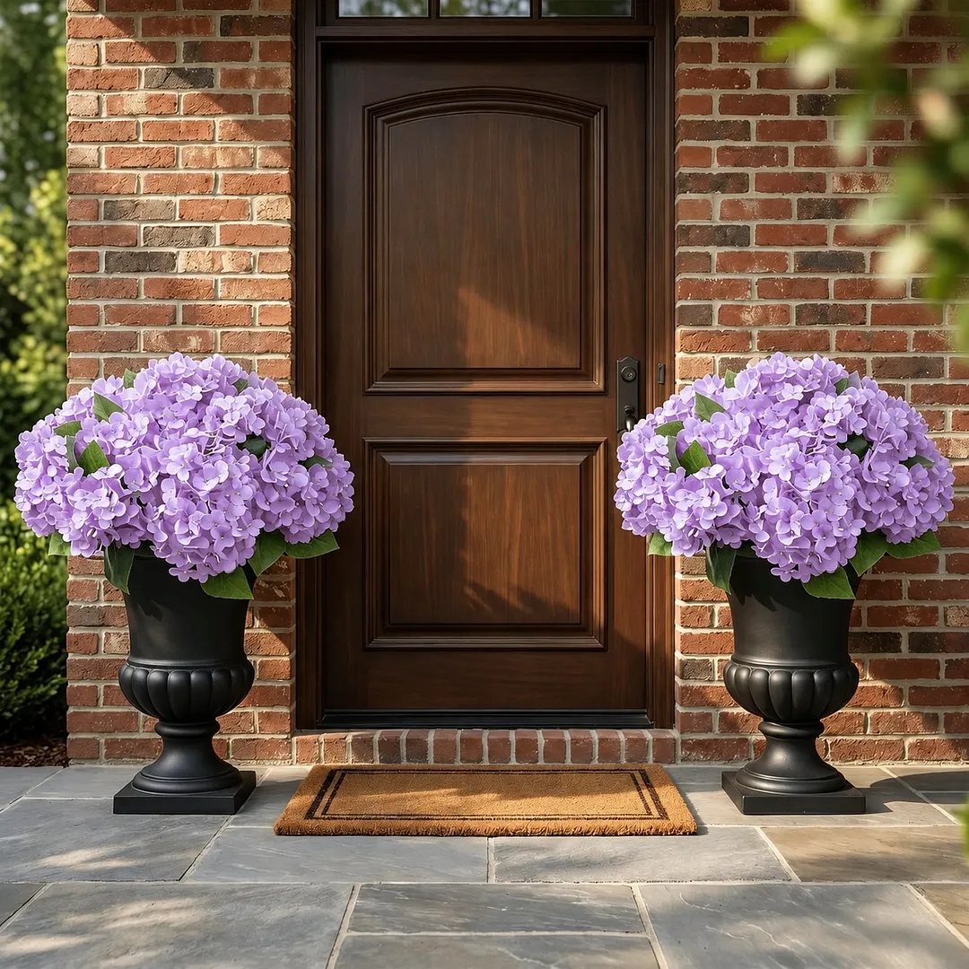 🔥Hot Sale 70% OFF🔥Artificial Outdoor Hydrangea Flowers - UV resistant. Waterproof. Windproof