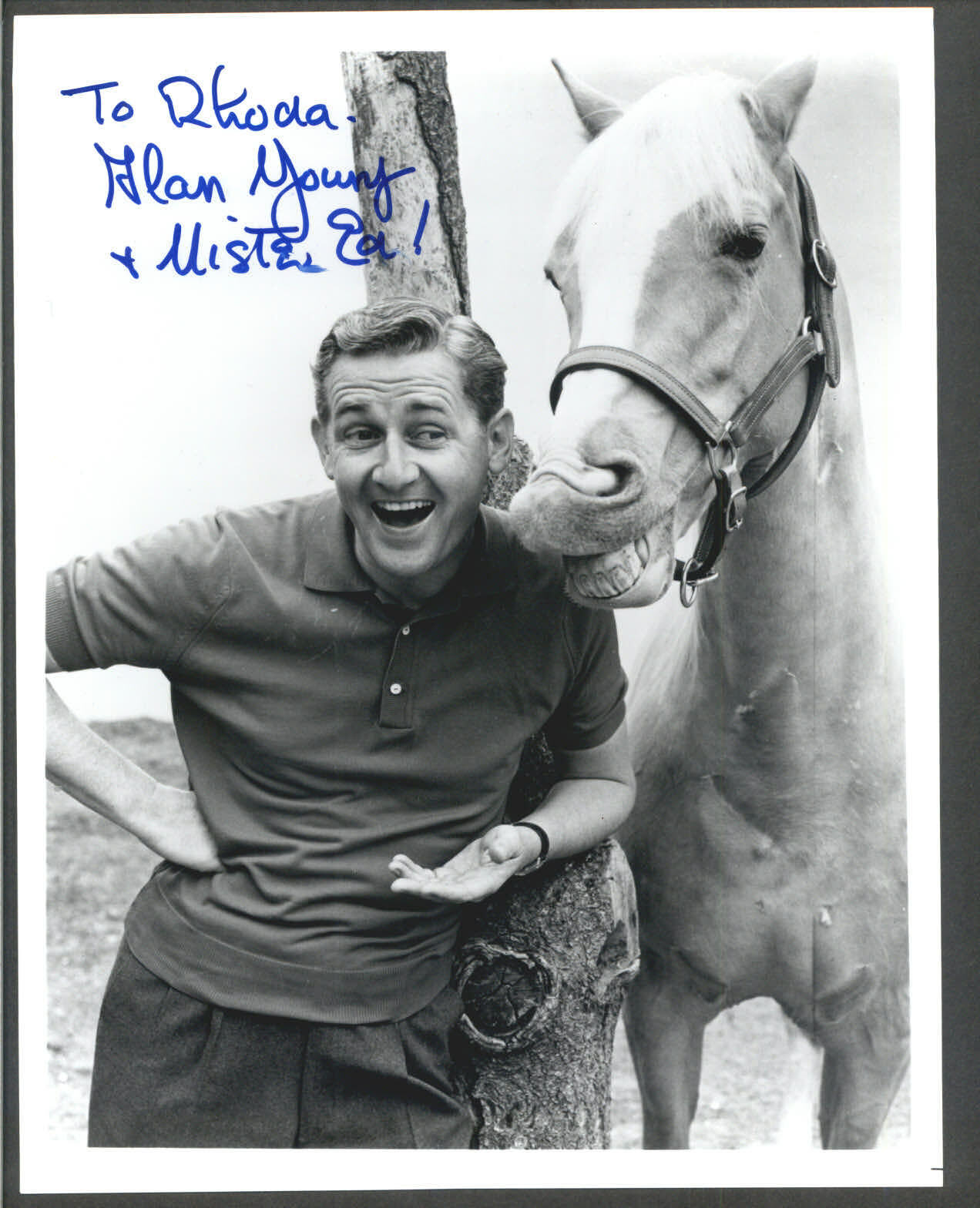 Alan Young - Signed Vintage Celebrity Autograph Photo Poster painting - Mister Ed