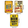 [US Local Warehouse]3PCS Beer Word - Vintage Metal Signs Set - 30*40cm