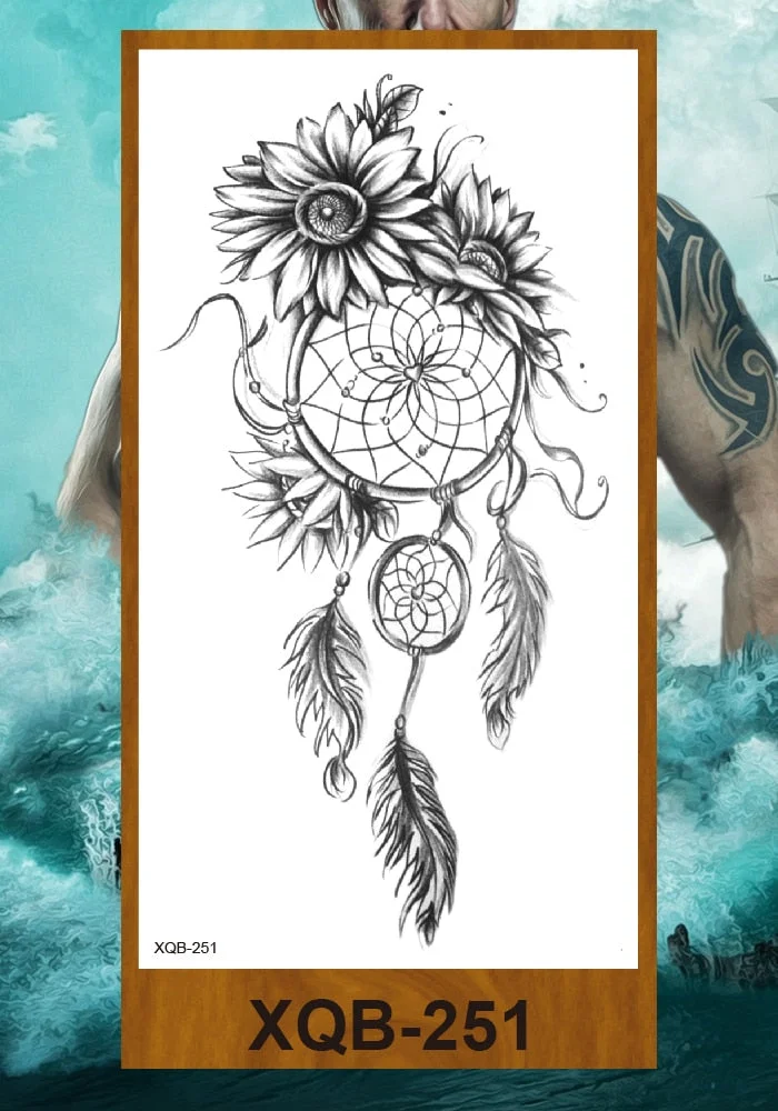 Temporary Tattoos Stickers Woman Arm Neck Chest Fake Necklace Tattos Girl Flower Cute Pussy Cat Body Makeup Waterproof Serpenti