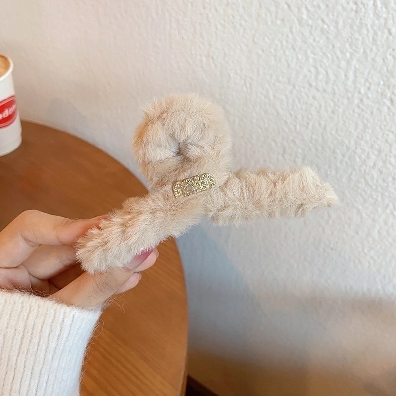 Minimalist Solid Color Arylic Hair Claws 1 Piece