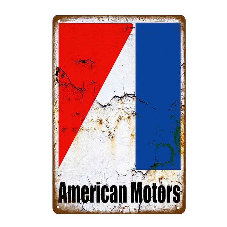 American Motors - Vintage Tin Signs/Wooden Signs - 7.9x11.8in & 11.8x15.7in