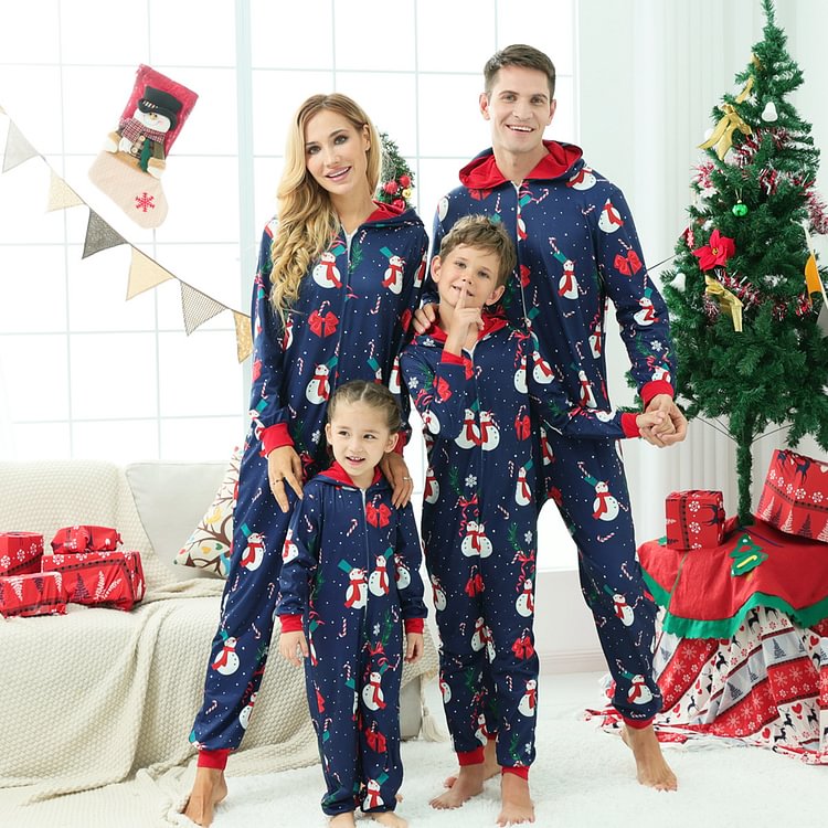 Christmas One-piece Pajamas Parent-child Outfit-luchamp:luchamp